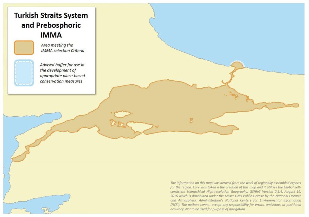 Turkish Strait System and Prebosphoric IMMA map